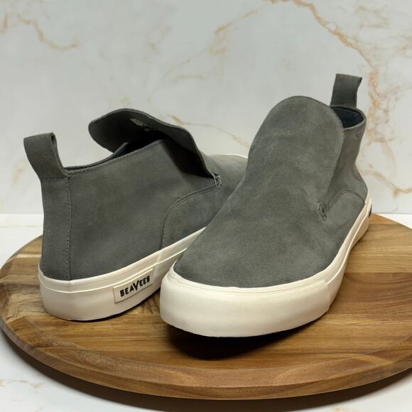 Seavees Huntington Middie Shoes Sneakers Men's 12 Gray Suede Slip On Comfort